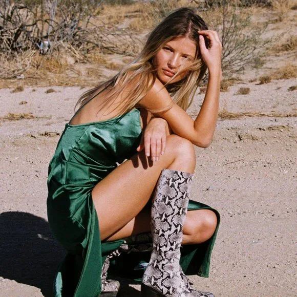 lioness dress green Lioness Green Slit Dress main image 0